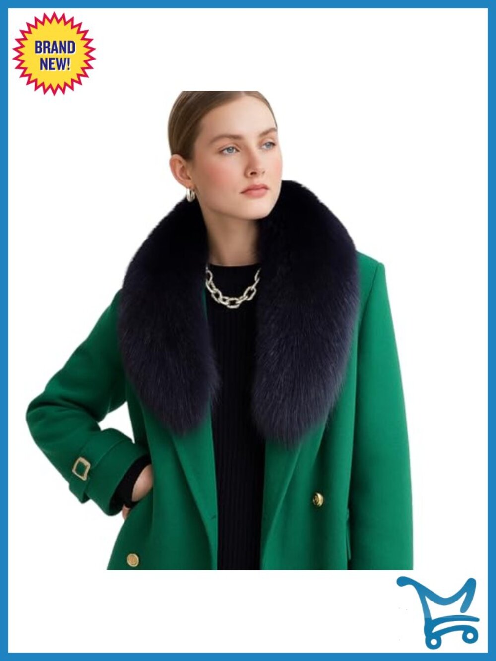 Faux Fur Collar Scarf Stole Wrap Winter Neck Warmer Scarf
